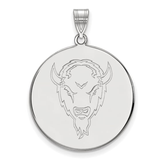 Marshall Extra Large (1 Inch) Disc Pendant (10k White Gold)