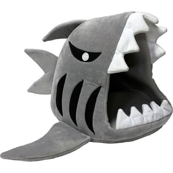 Marshall FT-455 Hide n Play Shark Pet Toy, Gray