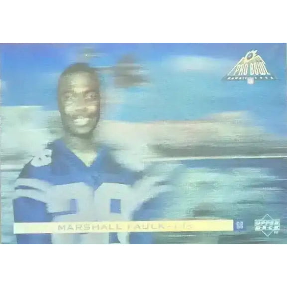 Marshall Faulk 1995 Upper Deck Pro Bowl promo hologram card #PB95