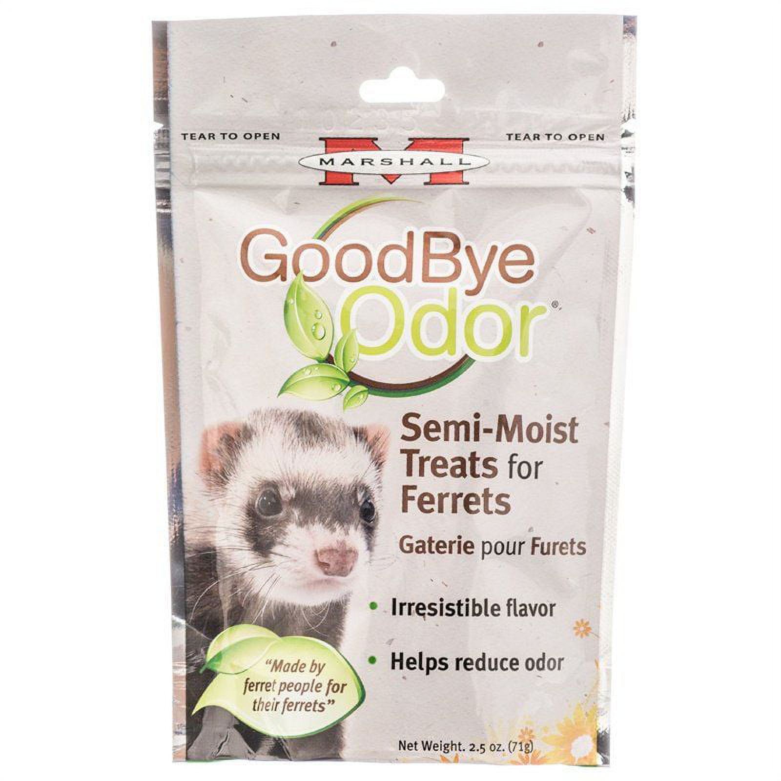 Marshall Goodbye Odor Semi-Moist Treats for Ferrets 2.5 oz Pack of 4 