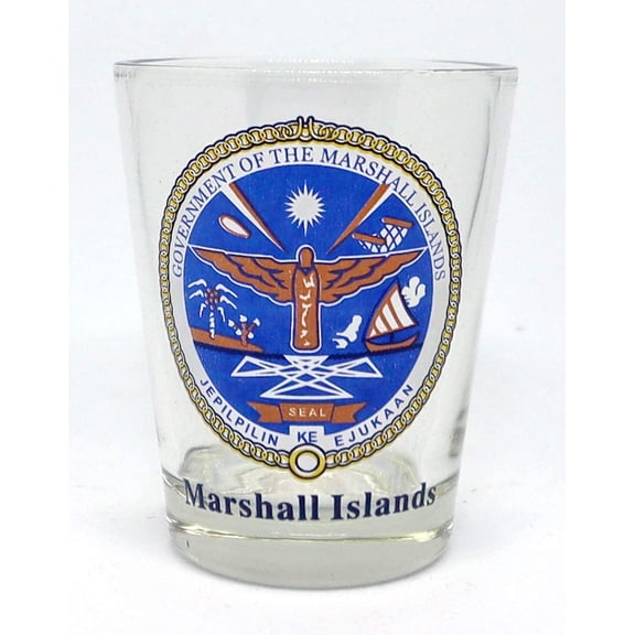 Marshall Islands Coat Of Arms Shot Glass