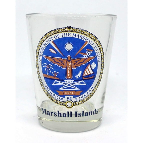 Marshall Islands Coat Of Arms Shot Glass