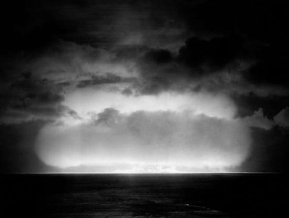 Marshall Islands Eniwektok Atoll One of nuclear detonations set off in spring tests of 1951 Canvas Art - (24 x 36)