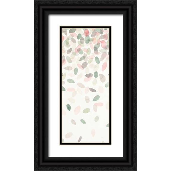 Marshall, Laura 10x18 Black Ornate Wood Framed with Double Matting Museum Art Print Titled - Spring Cascade III