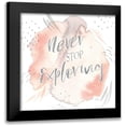 thumbnail image 1 of Marshall, Laura 12x12 Black Modern Framed Museum Art Print Titled - Wonderful World VIII, 1 of 5