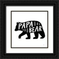 thumbnail image 1 of Marshall, Laura 12x12 Black Ornate Wood Framed with Double Matting Museum Art Print Titled - Forest Family II, 1 of 4