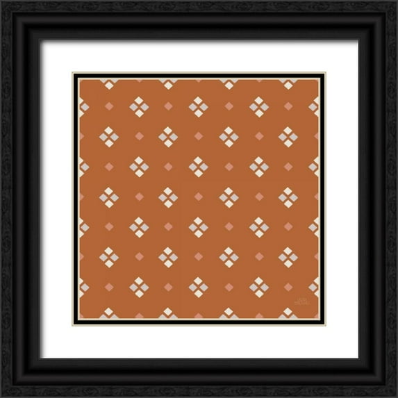 Marshall, Laura 12x12 Black Ornate Wood Framed with Double Matting Museum Art Print Titled - Gone Glamping Pattern VIIB