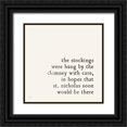 thumbnail image 1 of Marshall, Laura 12x12 Black Ornate Wood Framed with Double Matting Museum Art Print Titled - Simple Christmas II Cream, 1 of 4
