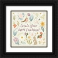 thumbnail image 1 of Marshall, Laura 12x12 Black Ornate Wood Framed with Double Matting Museum Art Print Titled - Spring Garden III, 1 of 4