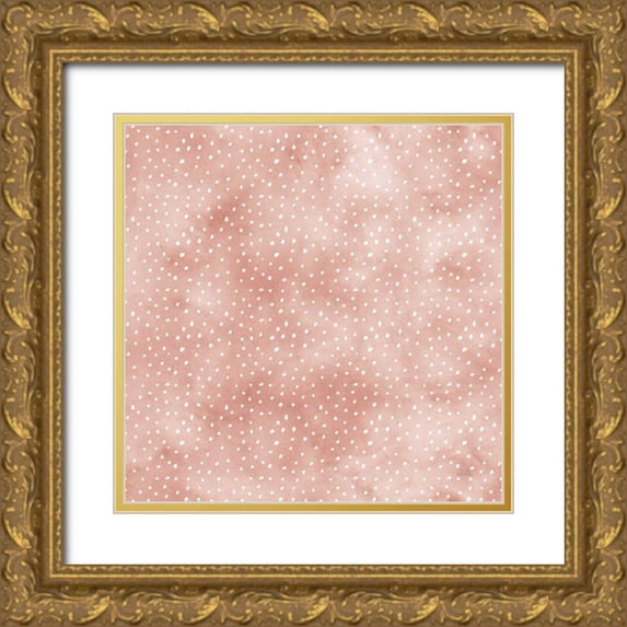 Marshall, Laura 12x12 Gold Ornate Wood Framed with Double Matting Museum Art Print Titled - World Traveler Pattern XVIIA