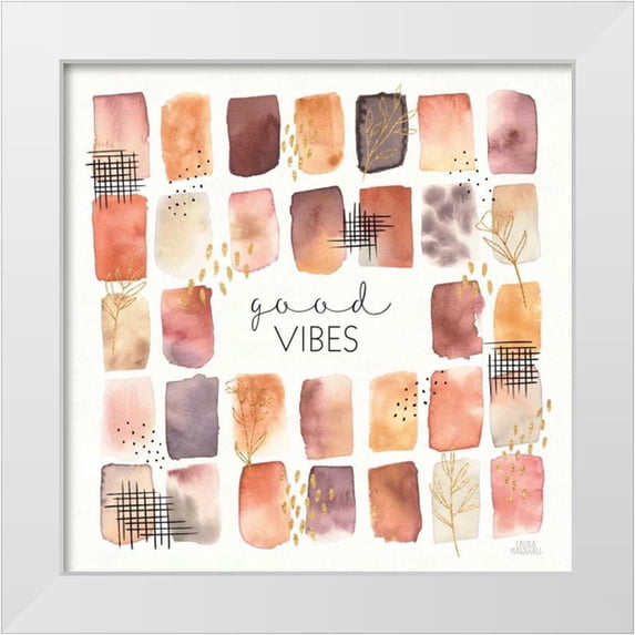 Marshall, Laura 12x12 White Modern Wood Framed Museum Art Print Titled - Desert Blooms VI