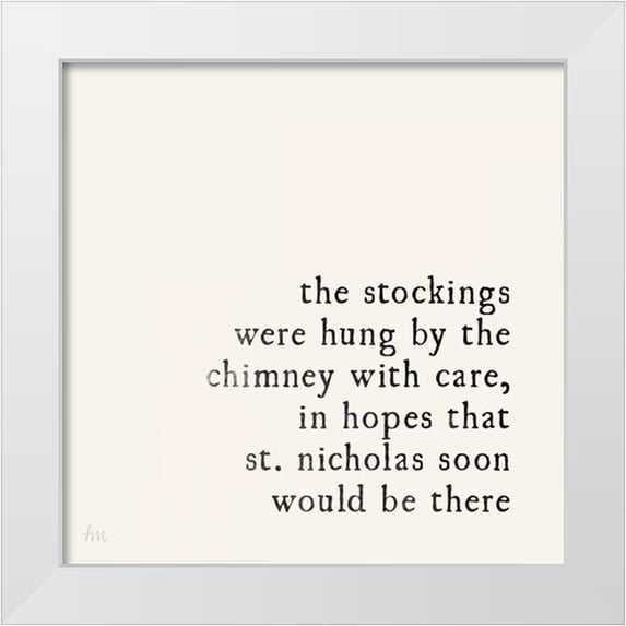 Marshall, Laura 12x12 White Modern Wood Framed Museum Art Print Titled - Simple Christmas II Cream