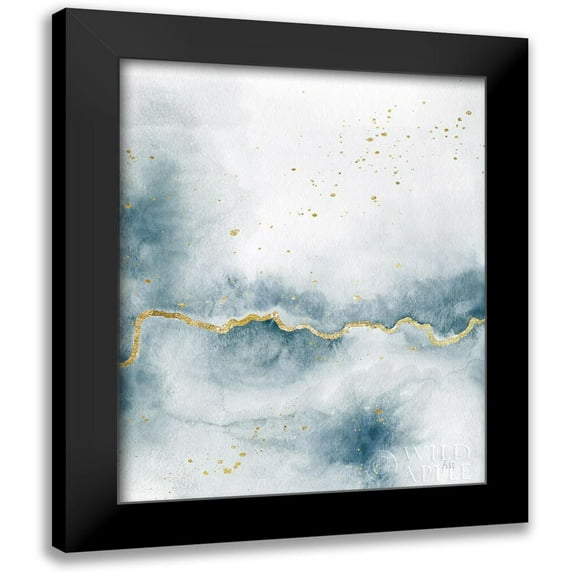 Marshall, Laura 12x14 Black Modern Framed Museum Art Print Titled - Flow with Gold III