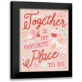thumbnail image 1 of Marshall, Laura 12x14 Black Modern Framed Museum Art Print Titled - Lovebirds V, 1 of 5