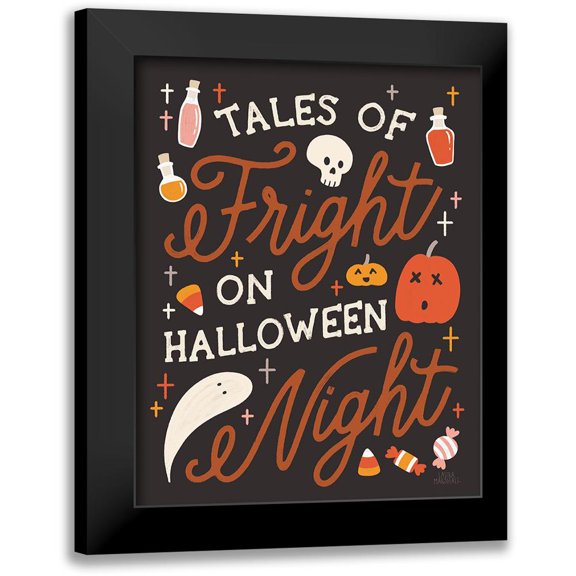 Marshall, Laura 12x14 Black Modern Framed Museum Art Print Titled - Trick or Treat VII Rust