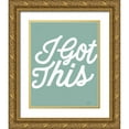 thumbnail image 1 of Marshall, Laura 12x14 Gold Ornate Wood Framed with Double Matting Museum Art Print Titled - Positivity VII I Got This, 1 of 4