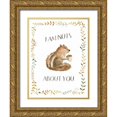 thumbnail image 1 of Marshall, Laura 12x14 Gold Ornate Wood Framed with Double Matting Museum Art Print Titled - Woodland Whimsy IX, 1 of 4