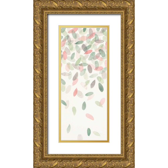 Marshall, Laura 12x24 Gold Ornate Wood Framed with Double Matting Museum Art Print Titled - Spring Cascade IV