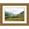 thumbnail image 1 of Marshall, Laura 14x11 Gold Ornate Wood Framed with Double Matting Museum Art Print Titled - Highland Mountains, 1 of 4