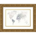 thumbnail image 1 of Marshall, Laura 14x11 Gold Ornate Wood Framed with Double Matting Museum Art Print Titled - Watercolor Wanderlust, 1 of 4