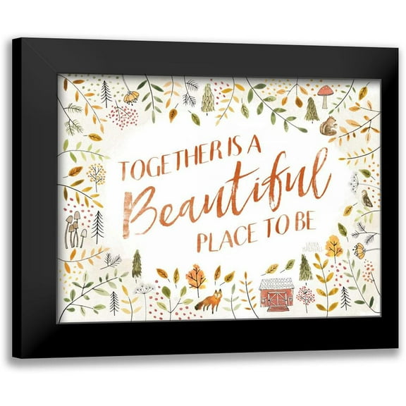 Marshall, Laura 14x12 Black Modern Framed Museum Art Print Titled - Woodland Whimsy II