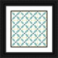 thumbnail image 1 of Marshall, Laura 15x15 Black Ornate Wood Framed with Double Matting Museum Art Print Titled - Garden Getaway Pattern XA, 1 of 4