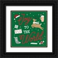 thumbnail image 1 of Marshall, Laura 15x15 Black Ornate Wood Framed with Double Matting Museum Art Print Titled - Reindeer Holiday VII RG, 1 of 4