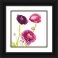 thumbnail image 1 of Marshall, Laura 15x15 Black Ornate Wood Framed with Double Matting Museum Art Print Titled - Spring Ranunculus I, 1 of 4
