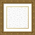 thumbnail image 1 of Marshall, Laura 15x15 Gold Ornate Wood Framed with Double Matting Museum Art Print Titled - World Traveler Pattern XIVB, 1 of 4