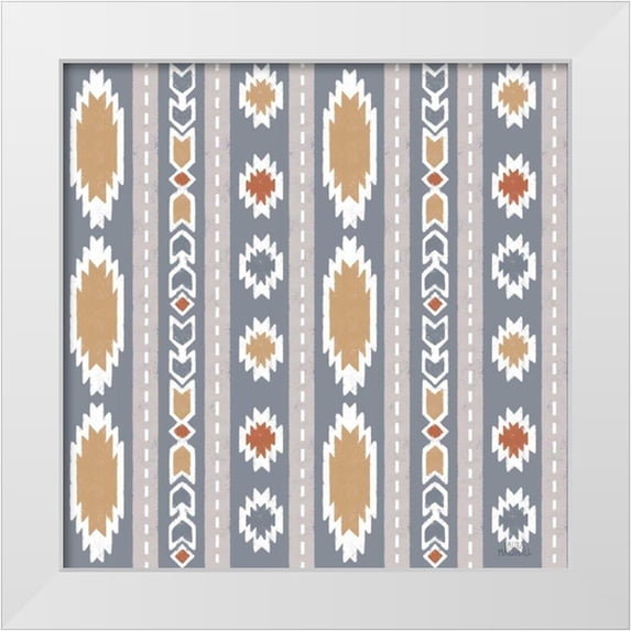 Marshall, Laura 15x15 White Modern Wood Framed Museum Art Print Titled - Gone Glamping Pattern IIC