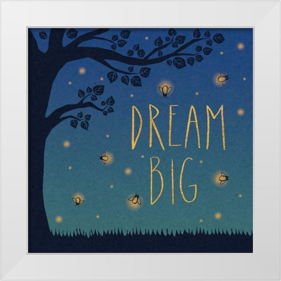 Marshall, Laura 15x15 White Modern Wood Framed Museum Art Print Titled - Twilight Fireflies I