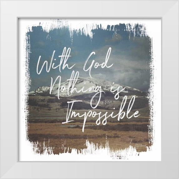 Marshall, Laura 15x15 White Modern Wood Framed Museum Art Print Titled - Wild Wishes I With God