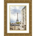 thumbnail image 1 of Marshall, Laura 17x24 Gold Ornate Wood Framed with Double Matting Museum Art Print Titled - Eiffel View I, 1 of 4