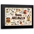 thumbnail image 1 of Marshall, Laura 18x13 Black Modern Framed Museum Art Print Titled - Spooky Village I Cream, 1 of 5