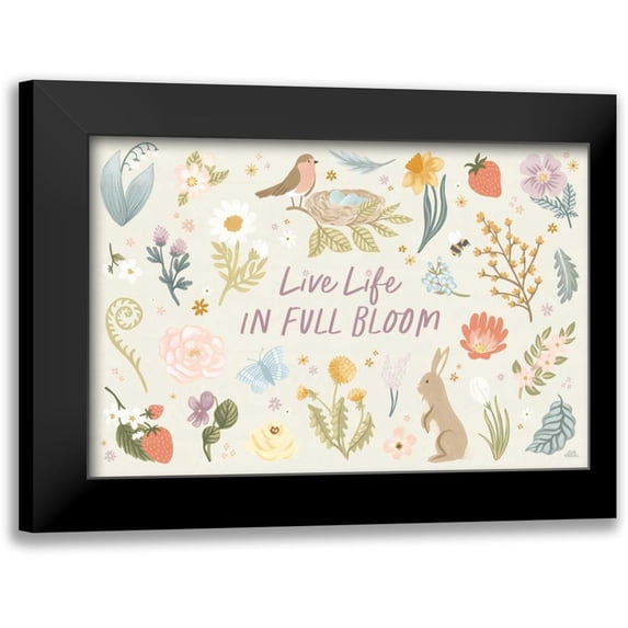 Marshall, Laura 18x13 Black Modern Framed Museum Art Print Titled - Spring Garden I
