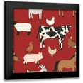 thumbnail image 1 of Marshall, Laura 20x20 Black Modern Framed Museum Art Print Titled - Country Roads Step 01B, 1 of 5