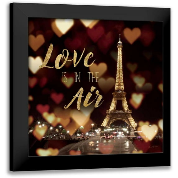 Marshall, Laura 20x20 Black Modern Framed Museum Art Print Titled - Love is in the Air