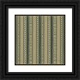 thumbnail image 1 of Marshall, Laura 20x20 Black Ornate Wood Framed with Double Matting Museum Art Print Titled - Harvest Village Pattern IVB, 1 of 4
