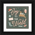thumbnail image 1 of Marshall, Laura 20x20 Black Ornate Wood Framed with Double Matting Museum Art Print Titled - Reindeer Holiday VII, 1 of 4