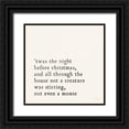 thumbnail image 1 of Marshall, Laura 20x20 Black Ornate Wood Framed with Double Matting Museum Art Print Titled - Simple Christmas I Cream, 1 of 4