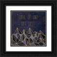 thumbnail image 1 of Marshall, Laura 20x20 Black Ornate Wood Framed with Double Matting Museum Art Print Titled - Written in the Stars II, 1 of 4