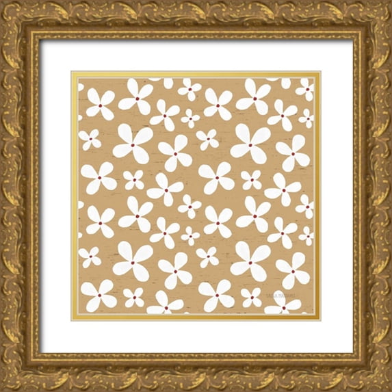 Marshall, Laura 20x20 Gold Ornate Wood Framed with Double Matting Museum Art Print Titled - Country Roads Step 04B