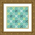 thumbnail image 1 of Marshall, Laura 20x20 Gold Ornate Wood Framed with Double Matting Museum Art Print Titled - Garden Getaway Pattern IID, 1 of 4