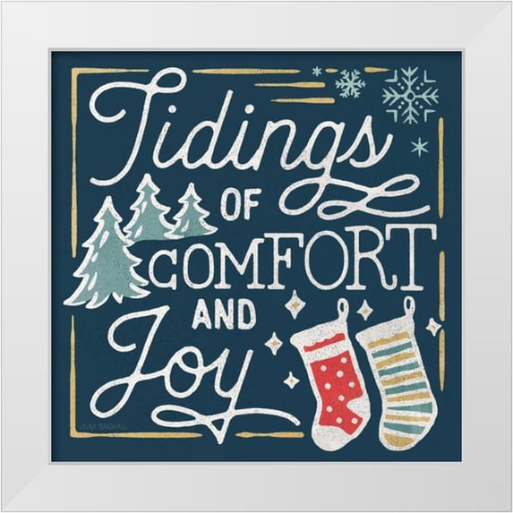 Marshall, Laura 20x20 White Modern Wood Framed Museum Art Print Titled - Christmas Adventures III Dark