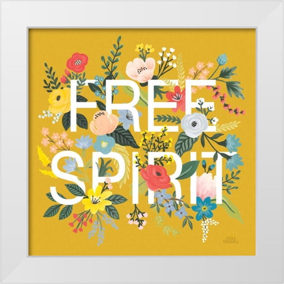 Marshall, Laura 20x20 White Modern Wood Framed Museum Art Print Titled - Wild Garden II