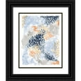 thumbnail image 1 of Marshall, Laura 20x24 Black Ornate Wood Framed with Double Matting Museum Art Print Titled - Spring Blooms II Navy, 1 of 4