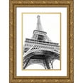 thumbnail image 1 of Marshall, Laura 23x32 Gold Ornate Wood Framed with Double Matting Museum Art Print Titled - Eiffel up Close, 1 of 4