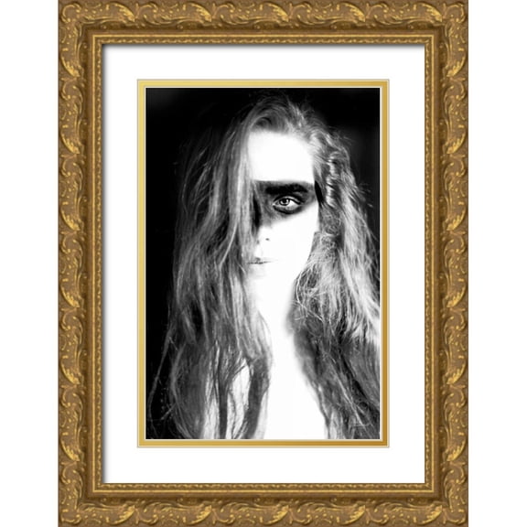 Marshall, Laura 23x32 Gold Ornate Wood Framed with Double Matting Museum Art Print Titled - Hatch I Crop