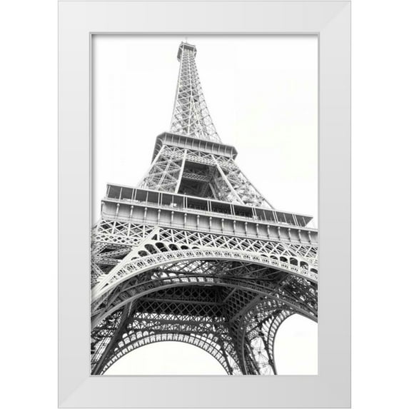 Marshall, Laura 23x32 White Modern Wood Framed Museum Art Print Titled - Eiffel up Close