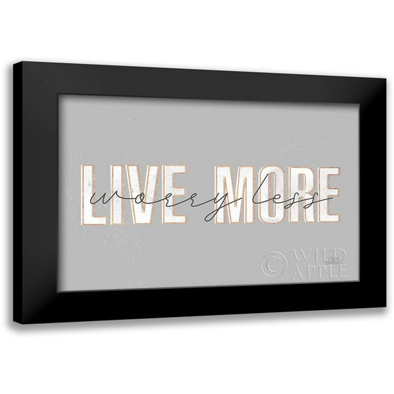 Marshall, Laura 24x17 Black Modern Framed Museum Art Print Titled - Morning Affirmations II Gray Horizontal